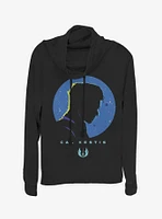 Star Wars Jedi Fallen Order Cal Kestis Cowlneck Long-Sleeve Womens Top