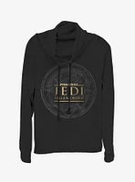 Star Wars Jedi Fallen Order Map Cowlneck Long-Sleeve Womens Top