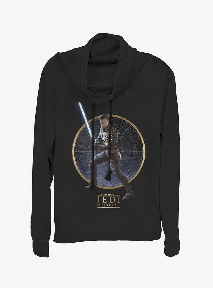 Star Wars Jedi Fallen Order Kal Cowlneck Long-Sleeve Womens Top