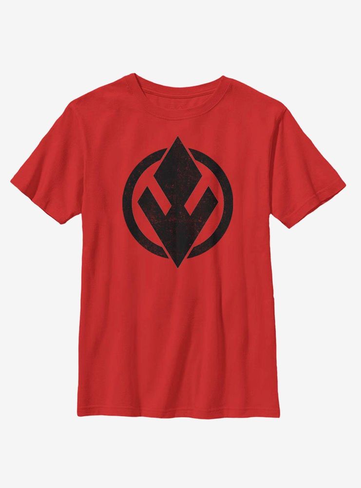 Star Wars Episode IX The Rise Of Skywalker Sith Trooper Solid Emblem Youth T-Shirt