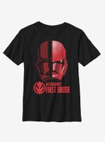 Star Wars Episode IX The Rise Of Skywalker Split Sith Trooper Youth T-Shirt