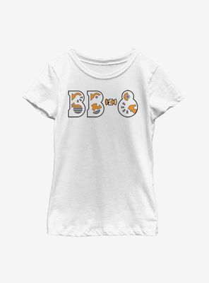Star Wars Episode IX The Rise Of Skywalker BB-8 Droid Parts Youth Girls T-Shirt
