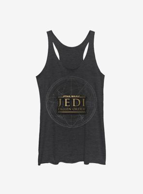 Star Wars Jedi Fallen Order Map Womens Tank Top