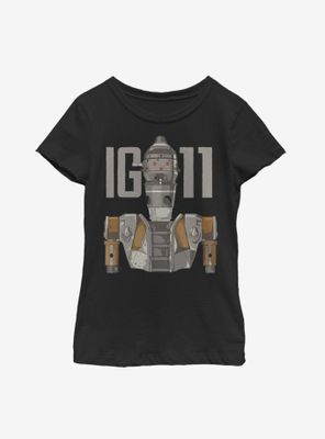 Star Wars The Mandalorian IG-11 Illustrated Youth Girls T-Shirt