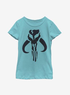 Star Wars The Mandalorian Simple Symbol Youth Girls T-Shirt