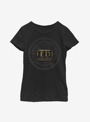 Star Wars Jedi Fallen Order Map Youth Girls T-Shirt