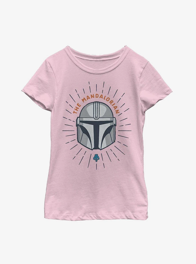 Star Wars The Mandalorian Simple Shield Youth Girls T-Shirt