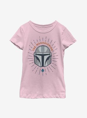 Star Wars The Mandalorian Simple Shield Youth Girls T-Shirt