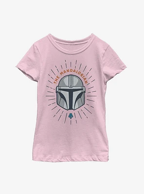 Star Wars The Mandalorian Simple Shield Youth Girls T-Shirt