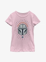 Star Wars The Mandalorian Simple Shield Youth Girls T-Shirt