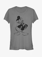 Disney Donald Duck Old Print Girls T-Shirt