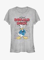 Disney Donald Duck Original Sketchbook Girls T-Shirt