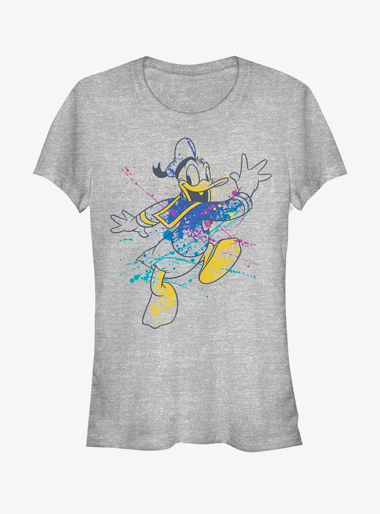 Disney Donald Duck Splatter Girls T-Shirt