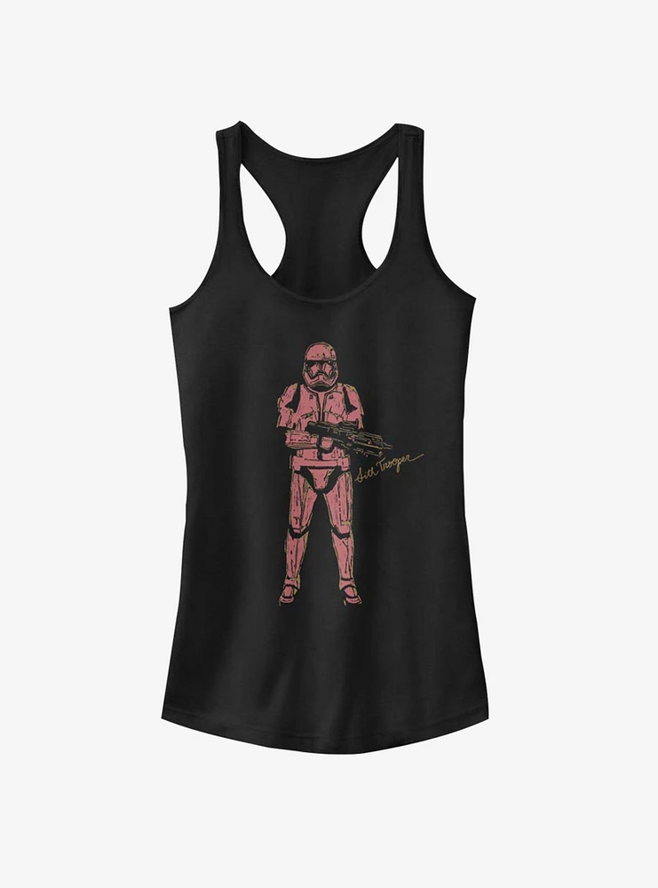 Star Wars: The Rise of Skywalker Red Trooper Girls Tank