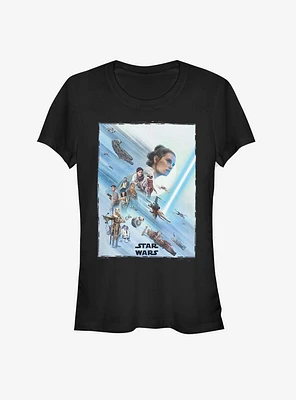 Star Wars: The Rise of Skywalker Rey Poster Girls T-Shirt