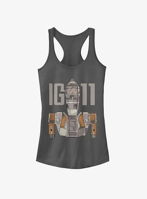 Star Wars The Mandalorian IG-11 Illustrated Girls Tank