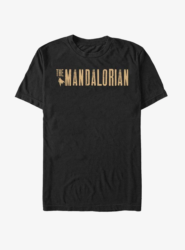 Star Wars The Mandalorian Simplistic Rusty Logo T-Shirt