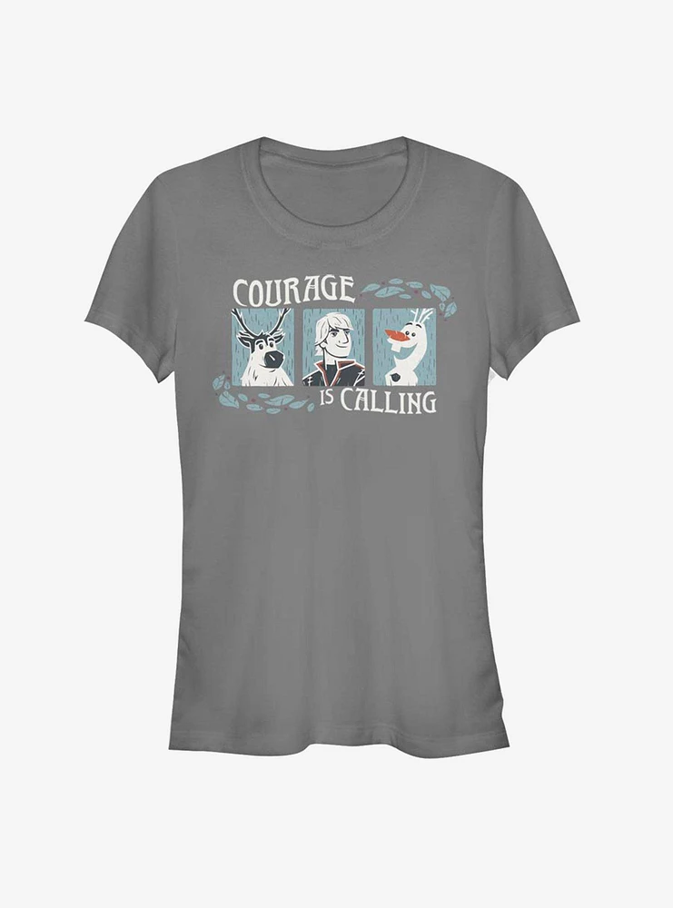 Frozen 2 Courage Woodcut Girls T-Shirt