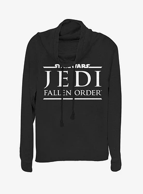 Star Wars Jedi: Fallen Order Logo Cowl Neck Long-Sleeve Girls Top