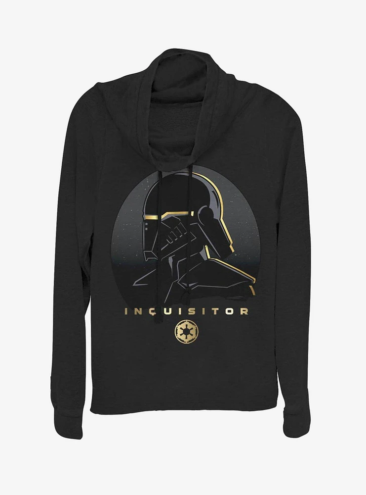 Star Wars Jedi: Fallen Order Inquisitor Gold Cowl Neck Long-Sleeve Girls Top