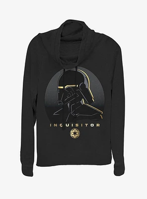 Star Wars Jedi: Fallen Order Inquisitor Gold Cowl Neck Long-Sleeve Girls Top