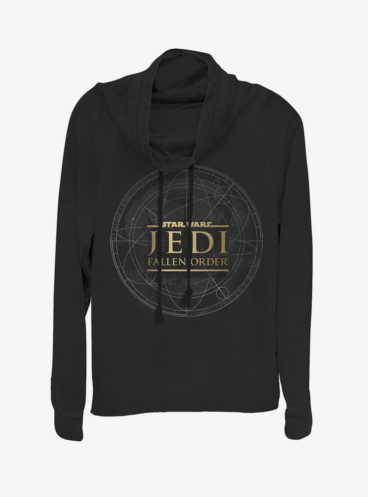 Star Wars Jedi: Fallen Order Jedi Map Cowl Neck Long-Sleeve Girls Top