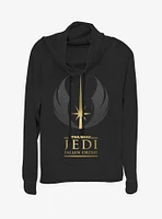 Star Wars Jedi: Fallen Order Jedi Symbol Cowl Neck Long-Sleeve Girls Top