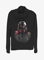 Star Wars Jedi: Fallen Order Purge Trooper Mask Cowl Neck Long-Sleeve Girls Top