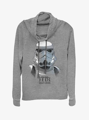 Star Wars Jedi: Fallen Order Trooper Mask Cowl Neck Long-Sleeve Girls Top