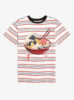 The Great Ramen Wave Stripe T-Shirt By Vincent Trinidad