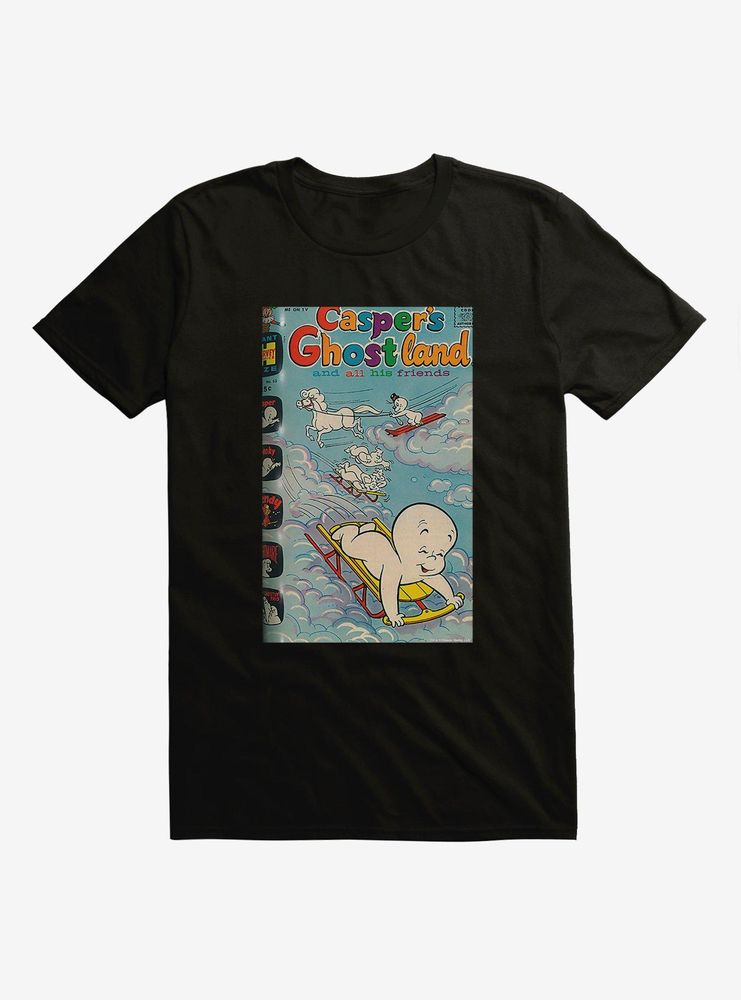 Boxlunch Casper The Friendly Ghost Ghostland And Friends Cloud Sled T-Shirt