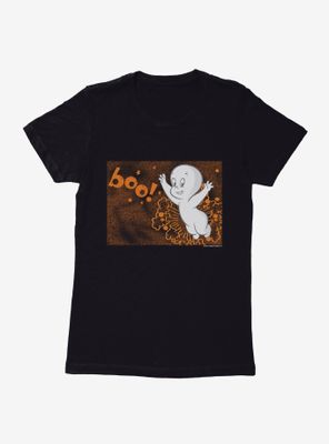 Casper The Friendly Ghost Orange Boo Womens T-Shirt