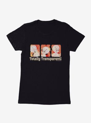 Casper The Friendly Ghost Totally Transparent Womens T-Shirt