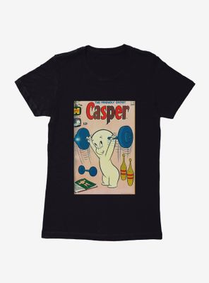 Casper The Friendly Ghost Weight Lifting Womens T-Shirt