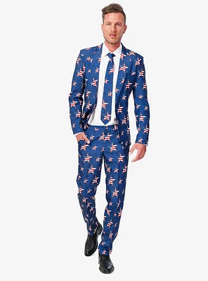Suitmeister Men's USA Stars And Stripes Americana Suit
