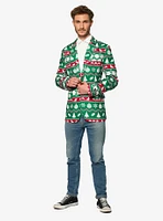 Suitmeister Men's Christmas Green Nordic Blazer