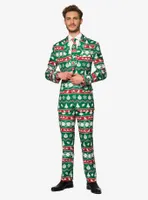 Suitmeister Men's Christmas Green Nordic Suit