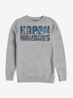 Marvel Avengers Happiest Of Holidays Sweatshirt