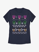 Marvel Avengers Christmas Pattern Womens T-Shirt