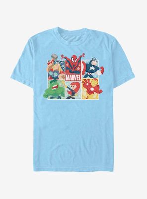 Marvel Avengers Hero Squares T-Shirt