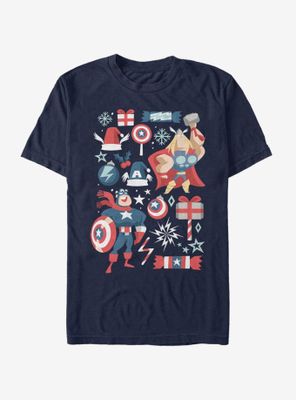 Marvel Avengers Holiday Mashup T-Shirt