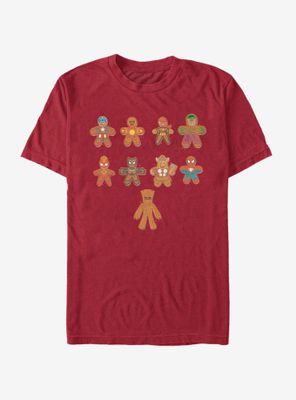 Marvel Avengers Lined Up Cookies T-Shirt