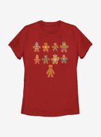 Marvel Avengers Lined Up Cookies Womens T-Shirt