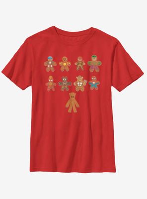Marvel Avengers Lined Up Cookies Youth T-Shirt