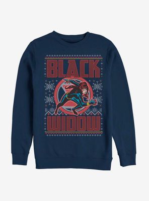 Marvel Black Widow Christmas Pattern Sweatshirt