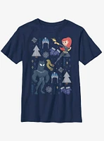 Marvel Black Panther Christmas Icons Youth T-Shirt