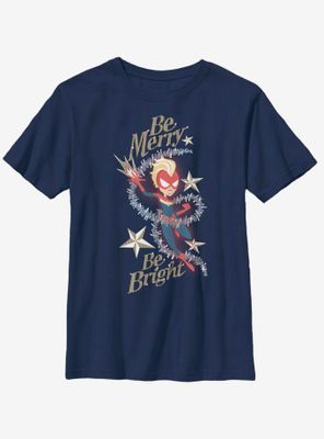Marvel Captain Be Merry Bright Youth T-Shirt