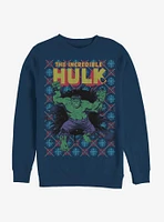 Marvel Hulk Smash Christmas Pattern Sweatshirt