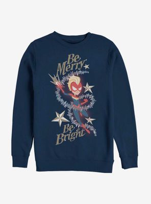 Marvel Captain Be Merry Bright Sweatshirt