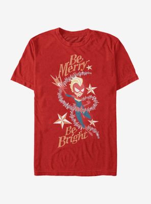 Marvel Captain Be Merry Bright T-Shirt